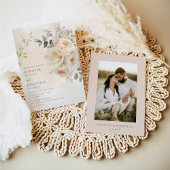 エレガントフローラ結婚式招待状 招待状