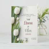 エレガントフローラ結婚式招待状 招待状 (スタンド正面)