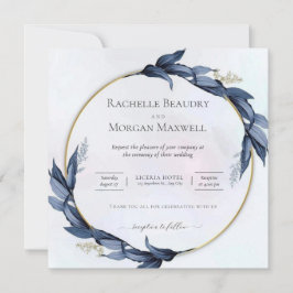 エレガントフローラ結婚式招待状 招待状