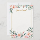 エレガントフローラ結婚式招待状 招待状 (裏面)