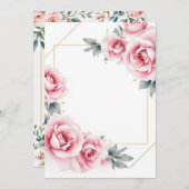 エレガントフローラ結婚式招待状 招待状 (正面/裏面)