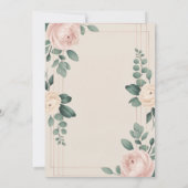 エレガントフローラ結婚式招待状 招待状 (裏面)