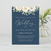 エレガントフローラ結婚式招待状 招待状 (スタンド正面)