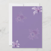 エレガントフローラ結婚式招待状 – 日付の保存 (裏面)