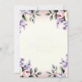 エレガントフローラ結婚式招待状 | 水彩画 招待状 (裏面)