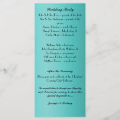 エレガントフローラ結婚式 プログラムラックカード プログラム (裏面)