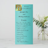 エレガントフローラ結婚式 プログラムラックカード プログラム (スタンド正面)