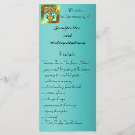 エレガントフローラ結婚式 プログラムラックカード プログラム