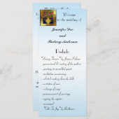 エレガントフローラ結婚式 プログラムラックカード プログラム (正面/裏面)