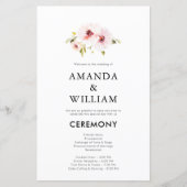 エレガントフローラ結婚式 プログラム (正面)