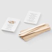 エレガントフローラ結婚式 プログラム ハンドファン (組立なし)