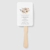 エレガントフローラ結婚式 プログラム ハンドファン (正面)