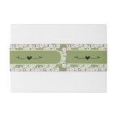 エレガントフローラ結婚抱擁 招待状ベリーバンド (裏面例)