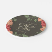 エレガントフローラ結婚氏 |紙プレート ペーパープレート (アングル)