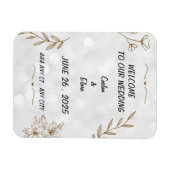 エレガントフローラ結婚磁石枠 マグネット (横)