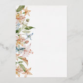 エレガントフローラ結婚箔招待状 箔招待状 (裏面)