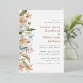 エレガントフローラ結婚箔招待状 箔招待状 (立ち正面)