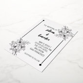 エレガントフローラ結婚箔招待状 箔招待状 (回転した状態)