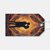 エレガントフローラ結婚花嫁 ギフトタグ (正面(横))