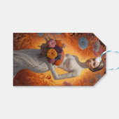 エレガントフローラ結婚花嫁 ギフトタグ (正面(横))