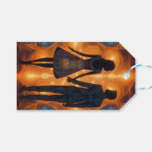 エレガントフローラ結婚花嫁 ギフトタグ (正面(横))