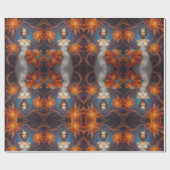 エレガントフローラ結婚花嫁 ラッピングペーパー (フラット)