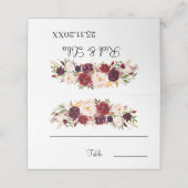 エレガントフローラ結婚表 プレイスカード (外部開封)