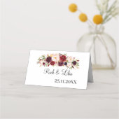 エレガントフローラ結婚表 プレイスカード (裏面)