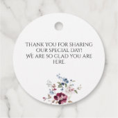 エレガントフローラ結婚記念日ありがとう フェイバータグ (裏面)