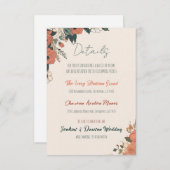 エレガントフローラ結婚詳細 エンクロージャーカード (正面/裏面)