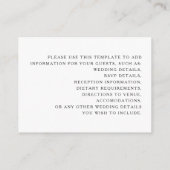 エレガントフローラ結婚詳細 エンクロージャーカード (裏面)