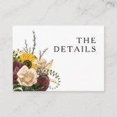 エレガントフローラ結婚詳細 エンクロージャーカード (正面)