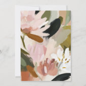 エレガントフローラ絵を描花45誕生日 招待状 (裏面)