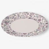 エレガントフローラ縁ど ペーパープレート (アングル)