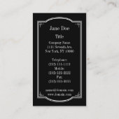 エレガントフローラ縁ど,白 名刺 (裏面)