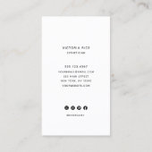 エレガントフローラ美しい顔サロンスパ 名刺 (裏面)