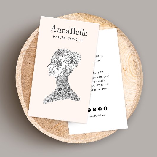 エレガントフローラ美しい顔サロンスパ 名刺