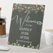 エレガントフローラ自然書結婚の歓迎 台座サイン (インサイチュ)