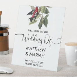 エレガントフローラ自然書結婚の歓迎 台座サイン