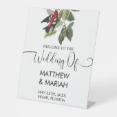 エレガントフローラ自然書結婚の歓迎 台座サイン (正面)