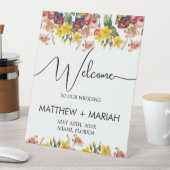 エレガントフローラ自然書結婚の歓迎 台座サイン (インサイチュ)