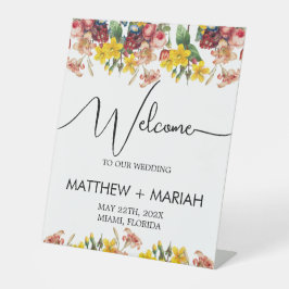 エレガントフローラ自然書結婚の歓迎 台座サイン