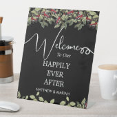 エレガントフローラ自然書結婚の歓迎 台座サイン (インサイチュ)