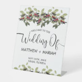 エレガントフローラ自然書結婚の歓迎 台座サイン (正面)