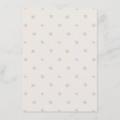 エレガントフローラ薄紫の結婚素朴な宿泊施設 エンクロージャーカード (裏面)