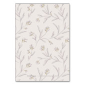 エレガントフローラ薄紫ラス結婚トの表番号 テーブルナンバー (裏面)