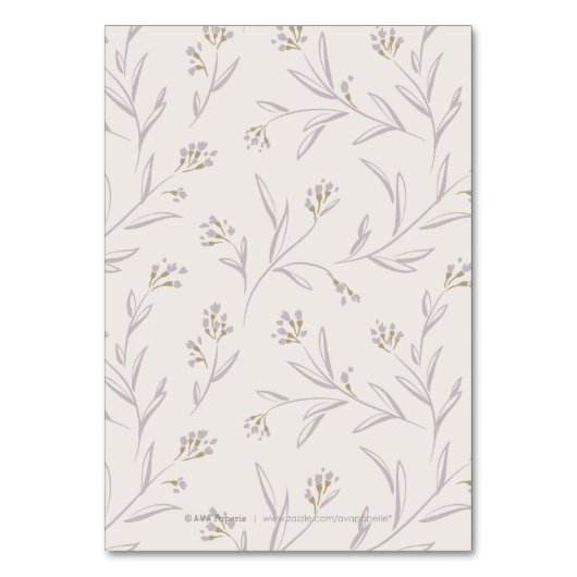 エレガントフローラ薄紫ラス結婚トの表番号 テーブルナンバー (裏面)