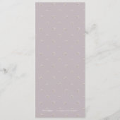 エレガントフローラ薄紫ラス結婚トメニュー メニュー (裏面)