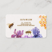 エレガントフローラ蜂蜜 名刺 (裏面)