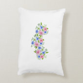 エレガントフローラ装飾パターン装飾用クッション アクセントクッション (裏面(縦))